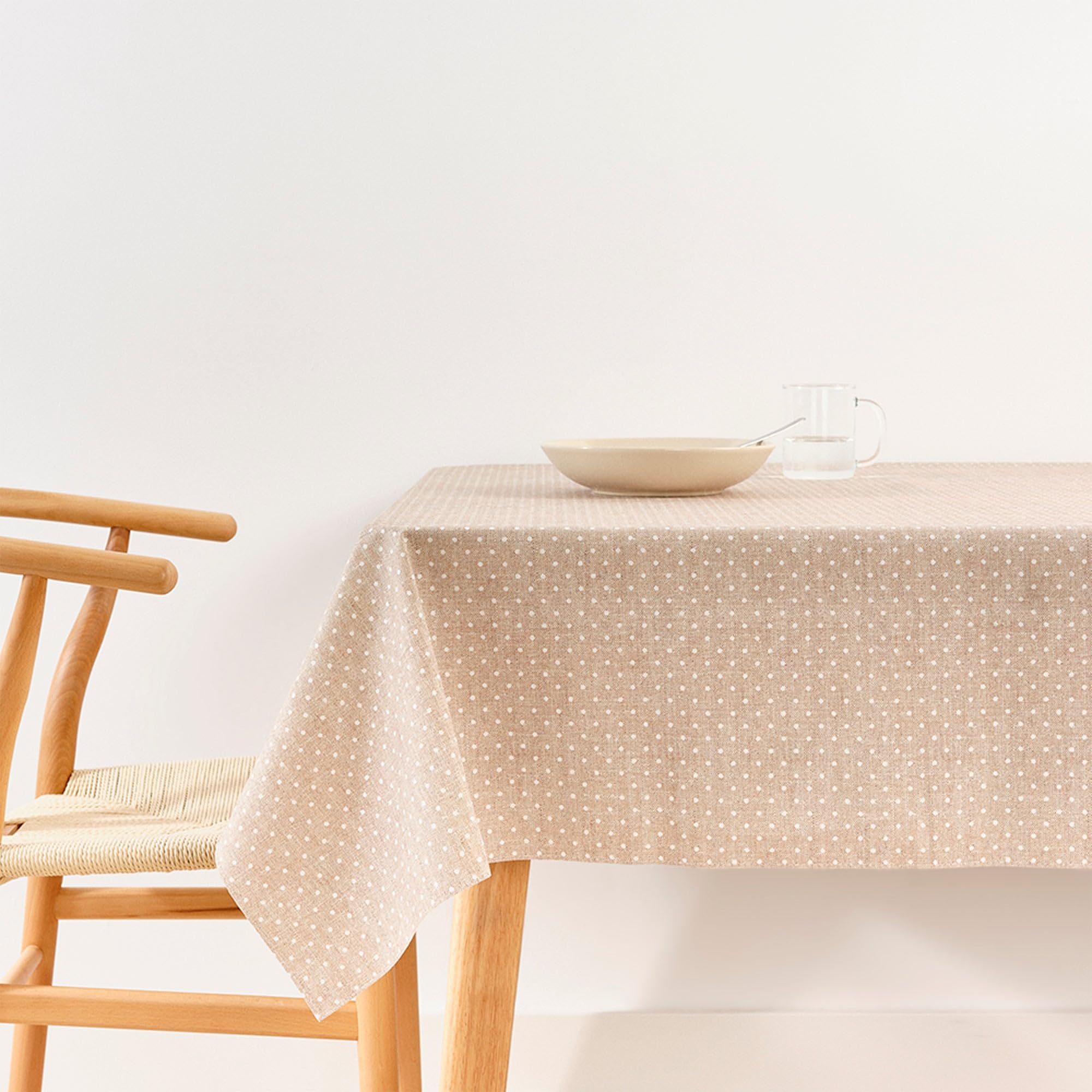 BELUM | Tablecloth XL 300x140 cm Stain resistant 100% cotton resined, Tablecloth NO Oilcloth, Tablecloth Touch cotton, Waterproof tablecloth, Stain resistant tablecloth Liquid repellent