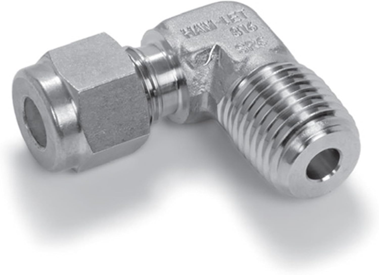 HamLet Stainless Steel 316 LetLok Compression Fitting, 90 Degree