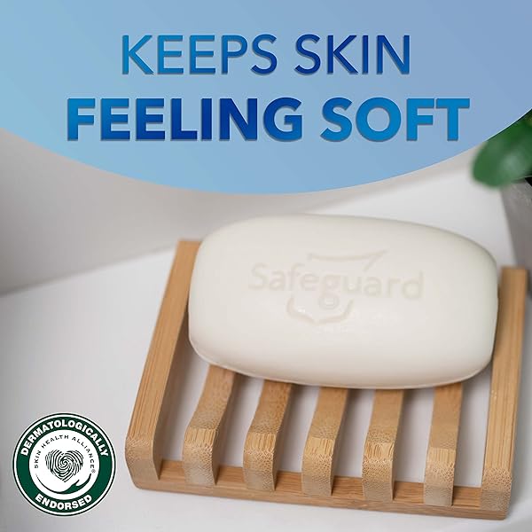 SAFEGUARD MICELLAR DEEP CLEANSING BATH BAR SOAP, WASHES AWAY 99 PERCENT OF BACTERIA, LEAVES SKIN SOFT, MADE WITH PLANT BASED CLEANSERS, FRESH CLEAN SCENT WITH ALOE, 3.2 OZ (8 COUNT)