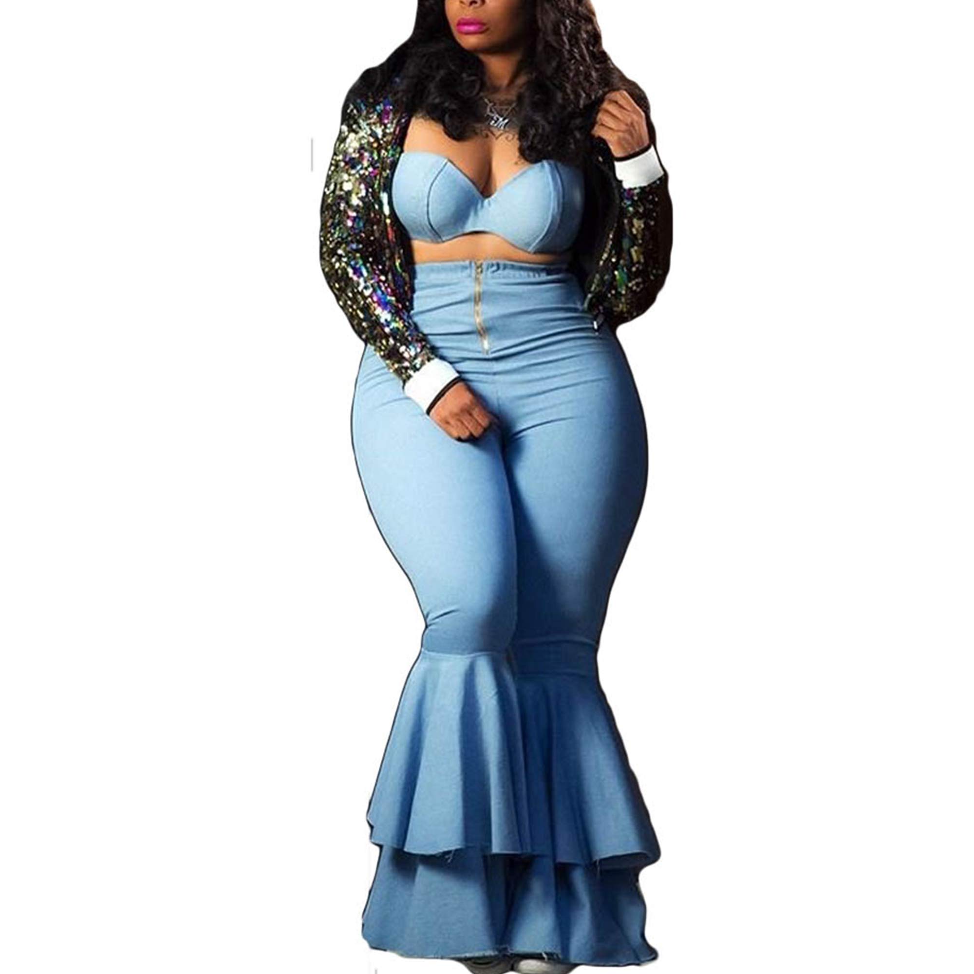 short bell bottom pants