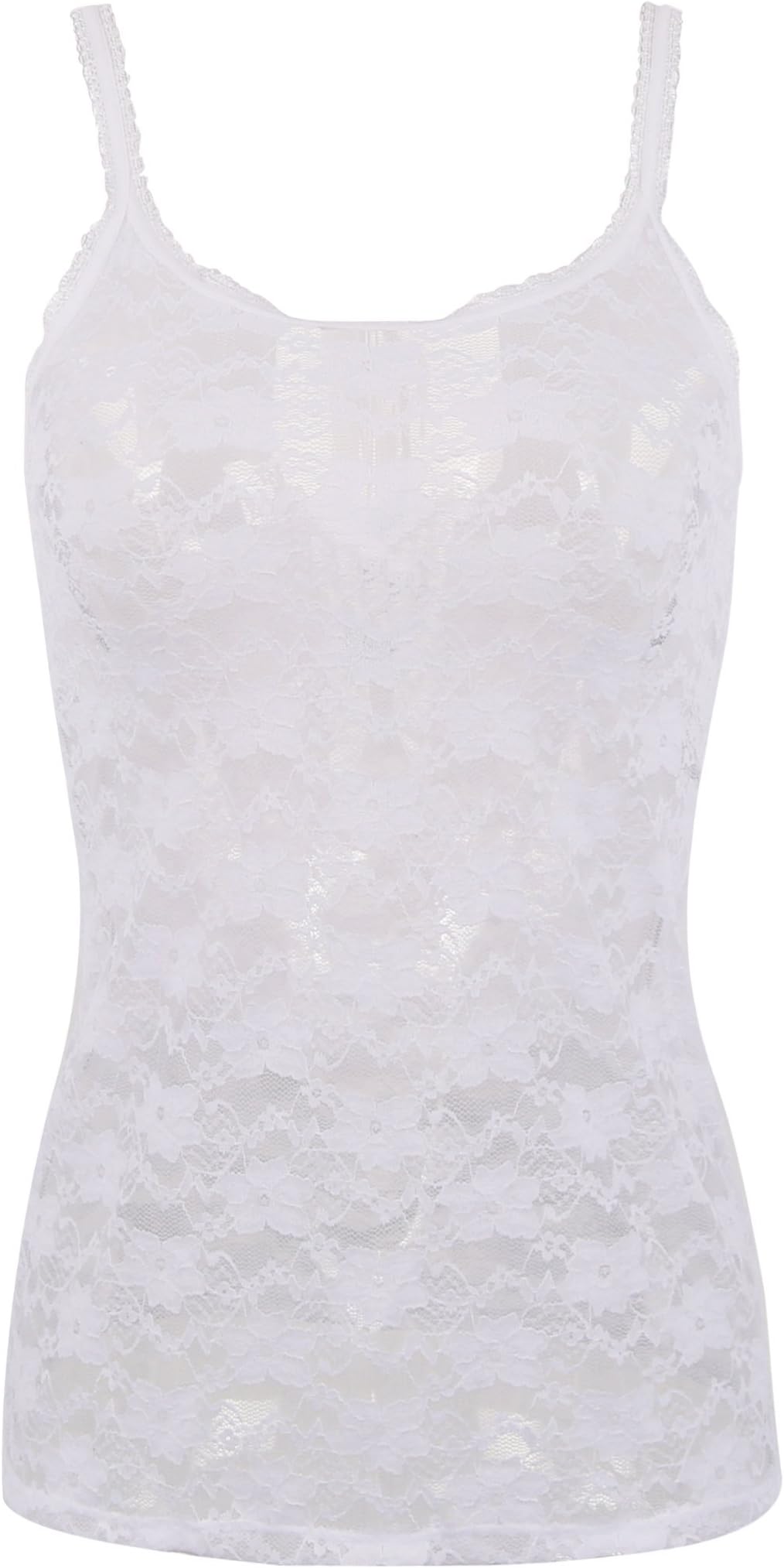 iYunyi Women Transparent Sexy Full Lace Fitness Camisole Shirt Top