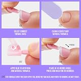 Kiss New York CORE Press On Toenails Two of a Kind White Short 26 Nails Glue view 8