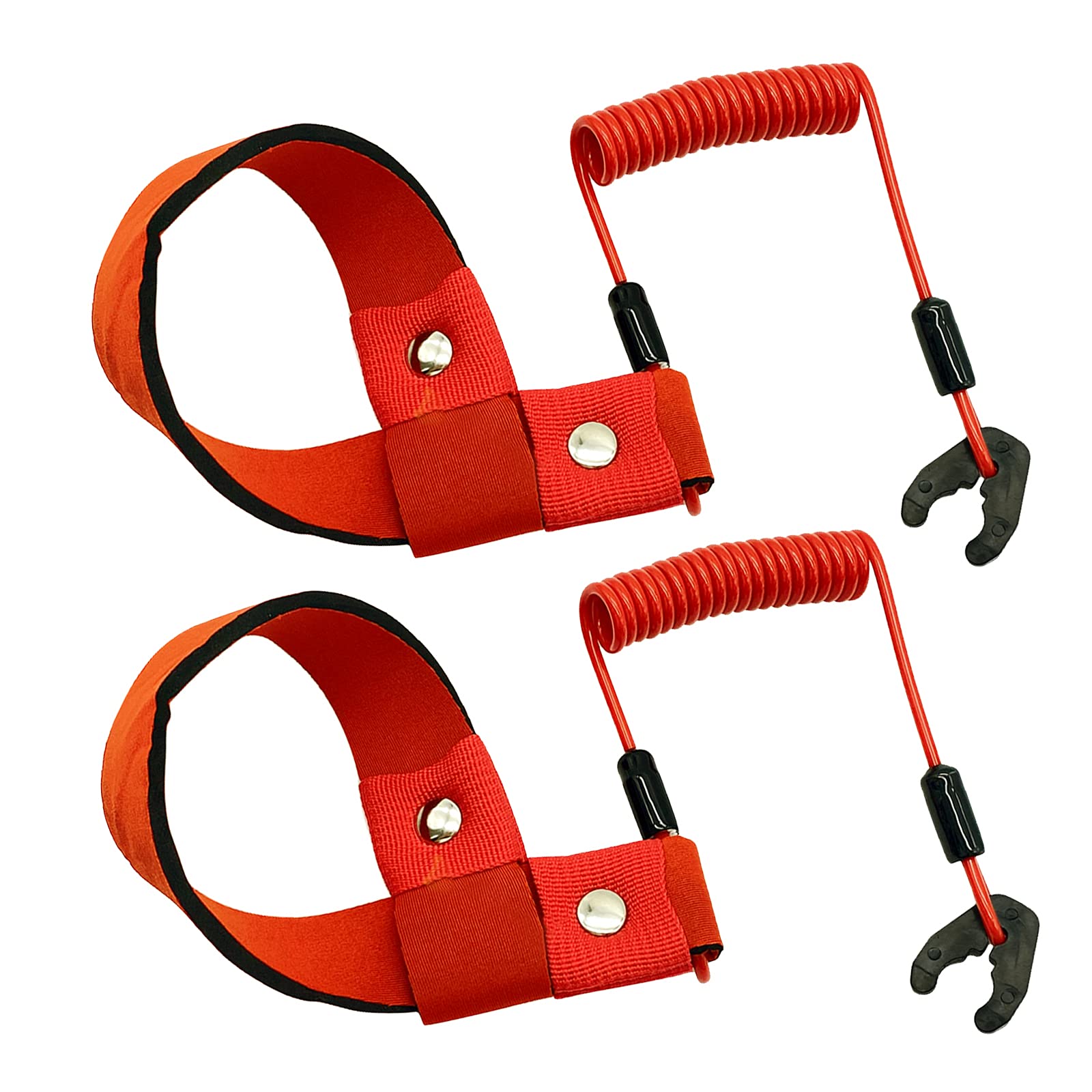 2Pcs Universal Safety Kill Stop Switch Connector Lanyard Cord Replace EW2-68348-00-00 Compatible with Yamaha Jet Ski WaveRunner WaveVenture WaveRaider WaveJammer WaveBlaster FX140