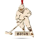 Hockey Ornament - Ideal Ice Hockey Ornaments for Christmas Tree, Unique Gift for Hockey Players, Christmas Ornament for Those Cherishing Ice-Hockey, 2025 Special Ice-Hockey Ornaments