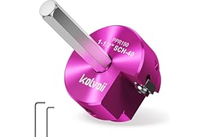 Kolvoii 1-1/2 Inch PVC Pipe Reamer, PVC Fitting Saver for SCH 40, Plastic Pipe Fitting Reamer, Pipe Reamer Suit for Water Lines, Drain Lines, Vent Lines