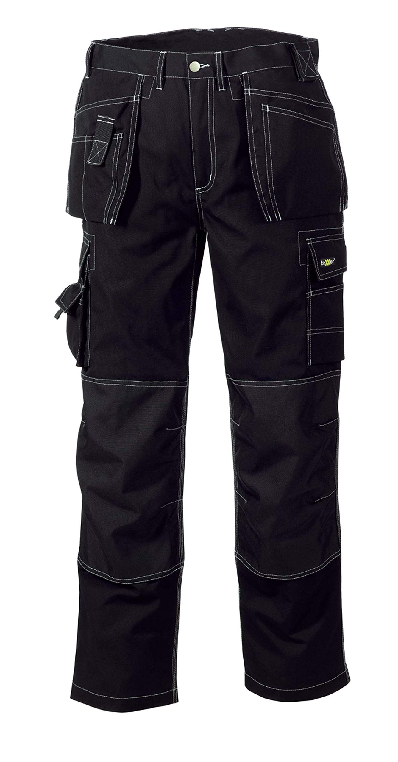 teXXor 4311-29 "Panama" Canvas Work Trouser, Black, Size 29