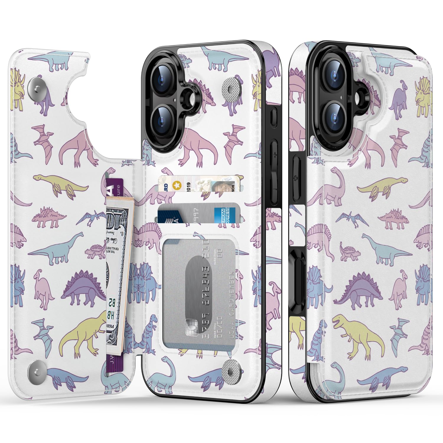 Goodon for iPhone 16 Case Wallet - Flip Folio