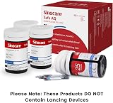 sinocare Safe AQ Blood Glucose Test Strips 100 pcs No Lancing Device view 2