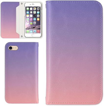 Amazon Co Jp Iphone 12 Mini ケース Mobile スマホケース 可愛い グラデーション 色 手帳型 カード収納 カラー パープル 携帯ケース 家電 カメラ