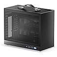KXRORS S500 V2 - Mini-ITX PC Gaming Case • Front I/O USB 3.0 Type C Port • Cable Management • 280 Water-Cooling Ready • luminum Mini-ITX Motherboard • Small Portable PC Case-Black
