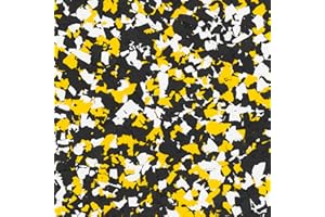 EPOXY FX Epoxy Flakes 1/4" (5 Pounds) - Floor Flakes for Decorative Floors and Crafts (209 Yellow Jacket)