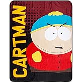 South Park Eric Cartman Fleece Throw Blanket | Soft Polyester Cover for Sofa, Bed | 45 x 60 Inches
