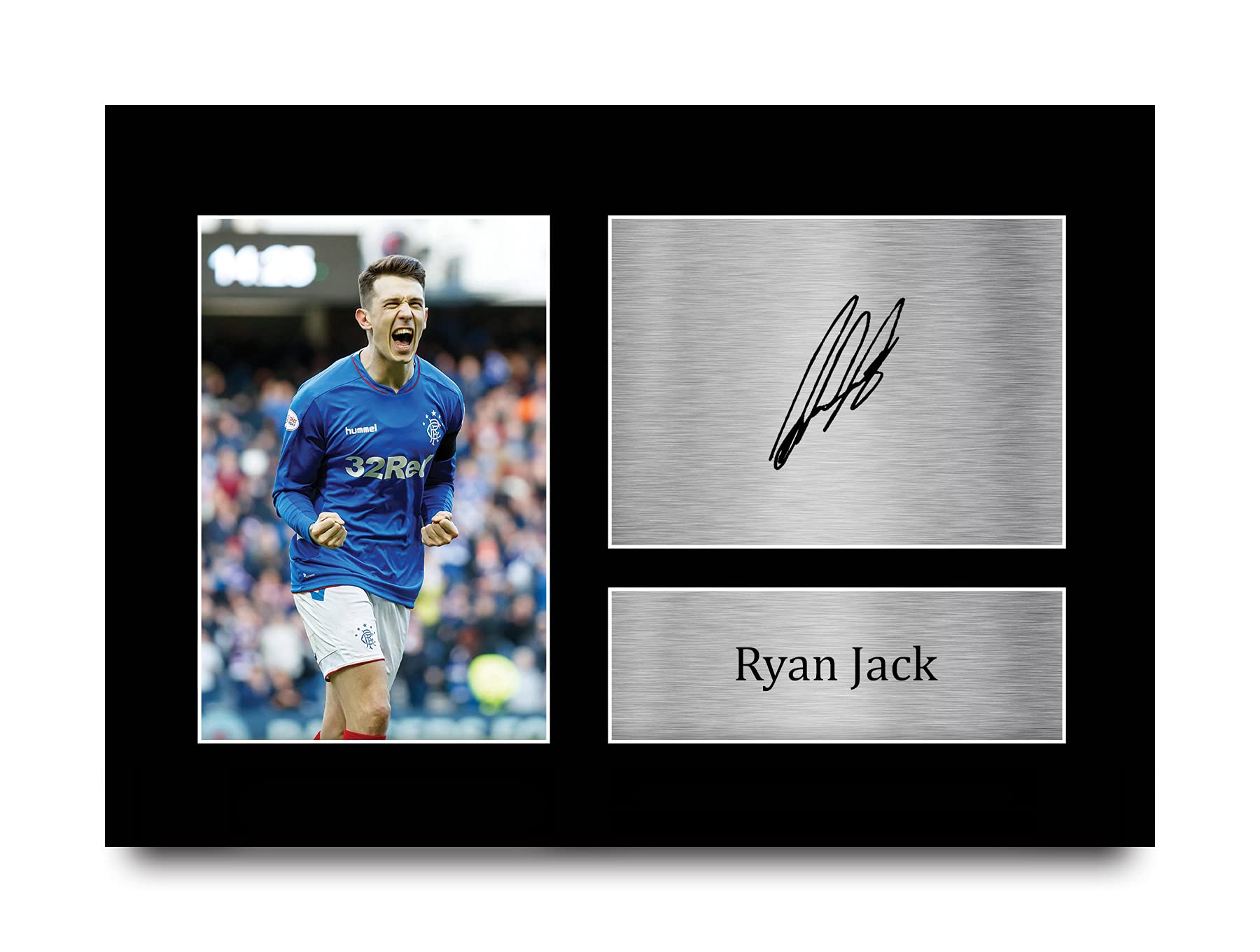 HWC Trading A4 Ryan Jack Rangers Gifts Printed Signed Autograph Picture for Football Fans and Supporters