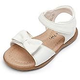 DREAM PAIRS Girls Sandals Fashion Bow Summer Shoes for Toddler/Little Kid