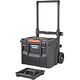 CRAFTSMAN TRADESTACK Tool Box with Wheels, Waterproof, Stackable System, Portable Rolling Storage for Indoor/Outdoor Use, 22.