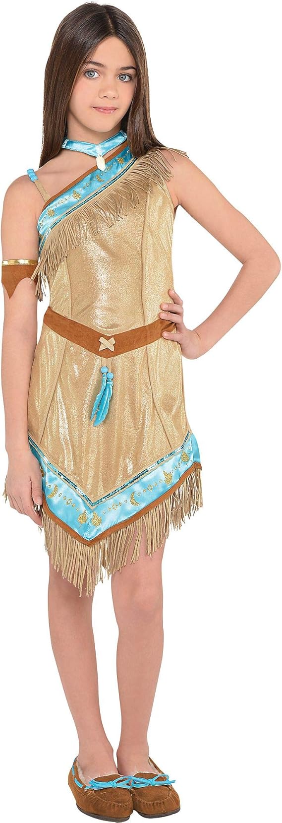 Costumes USA Pocahontas Costume for Girls, Size Small, Includes a Faux