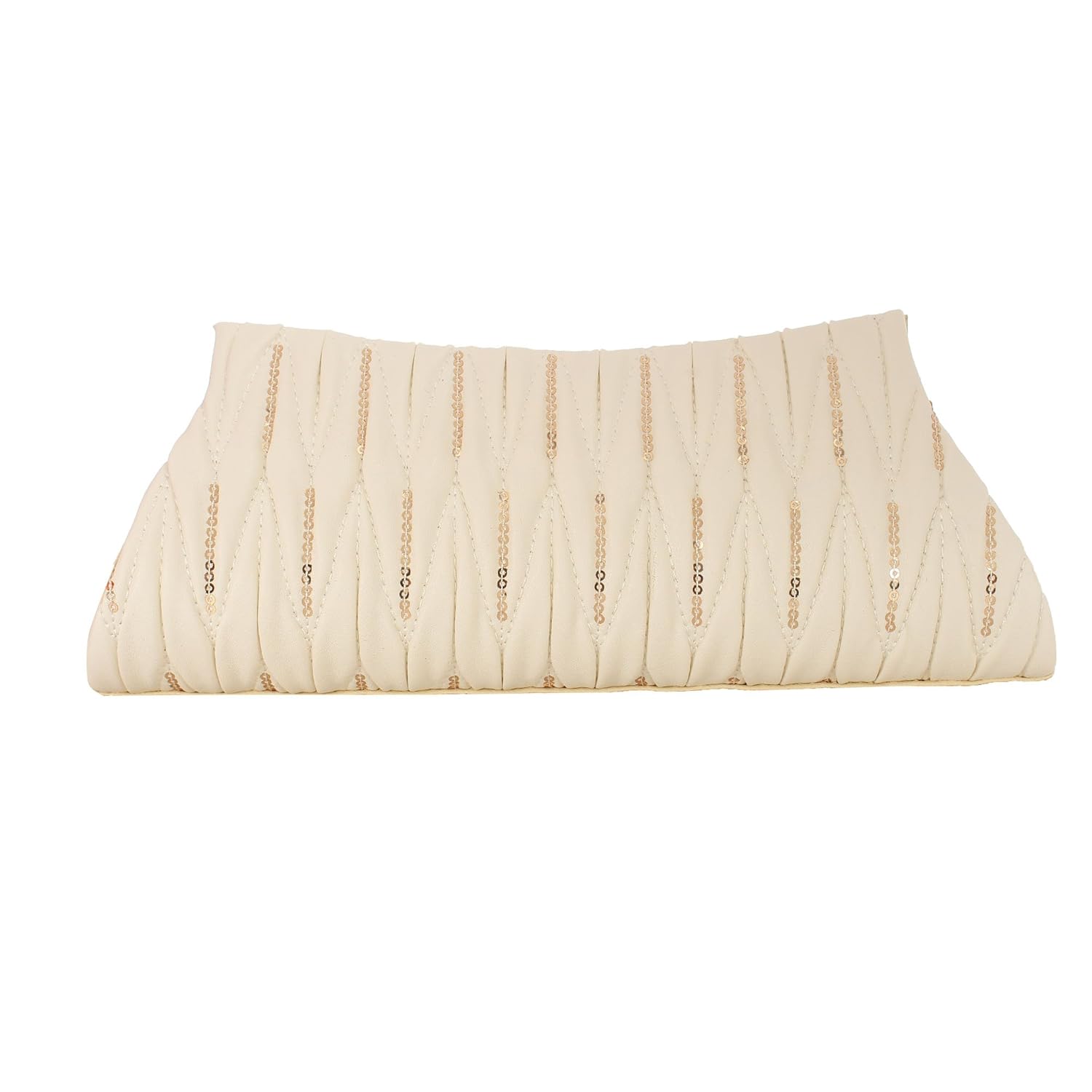 element cart artificial leather light beige clutch for woman/girls