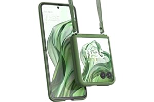 Motorola Razr+ (Plus) 2024/2025 Spring Green Adjustable Cross Body Case - Premium Lanyard Hinge Strap Cover for Stylish Carrying Convenience and Fashionable Drop Protection not for Razr Ultra