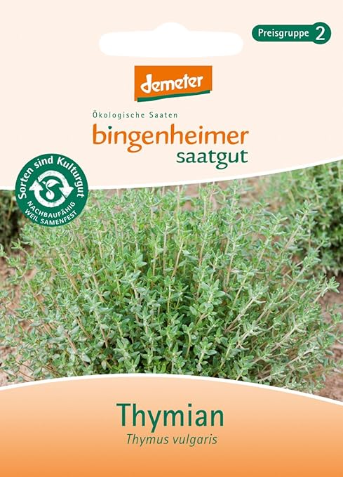 Bingenheimer Saatgut Thymian Krauter Saatgut Samen Amazon De Garten