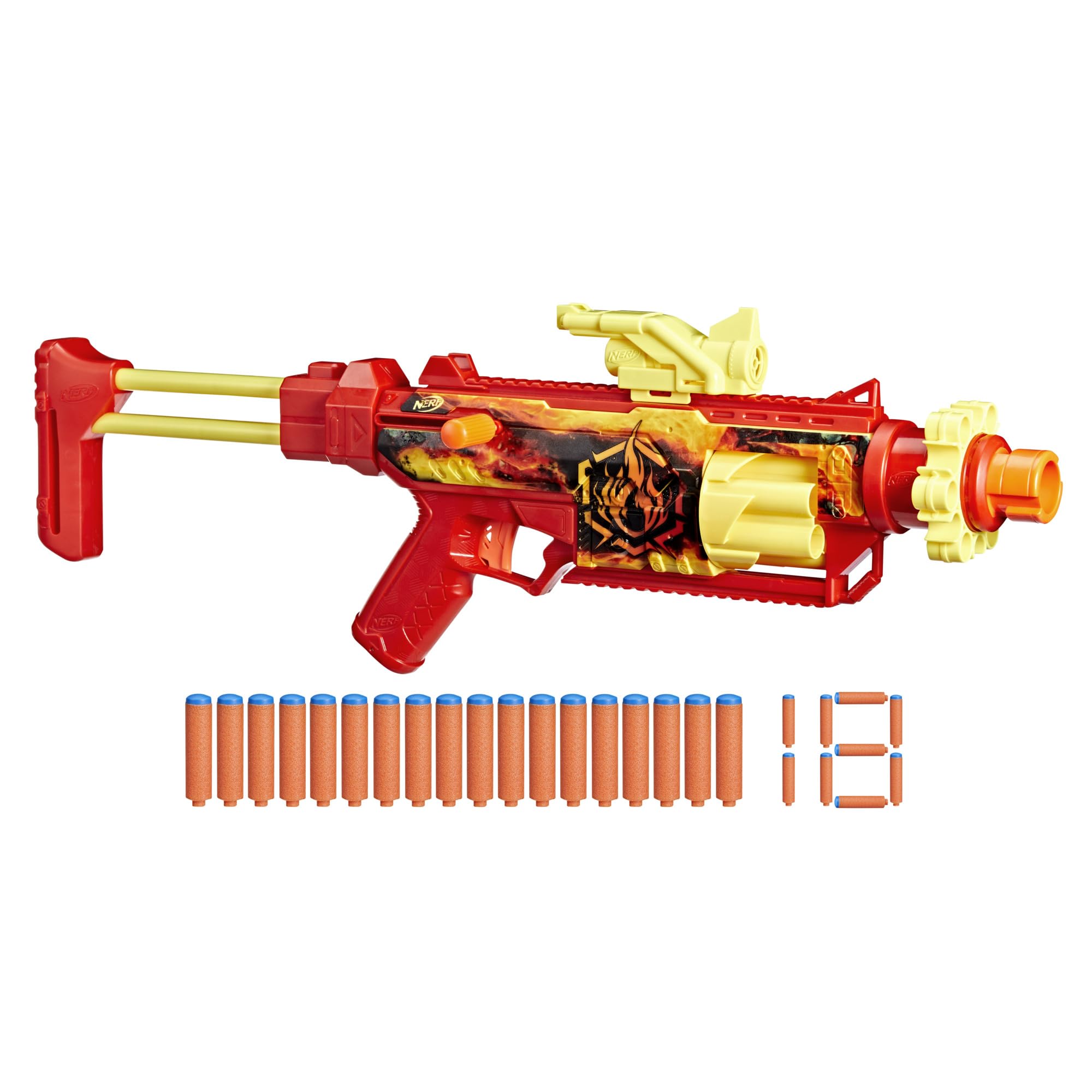 Nerf Loadout FlareFusion Blaster, 3 Interchangeable Attachment Accessories, 18 Nerf N1 Darts, Kids Toys & Gifts, Ages 8+ (Amazon Exclusive)