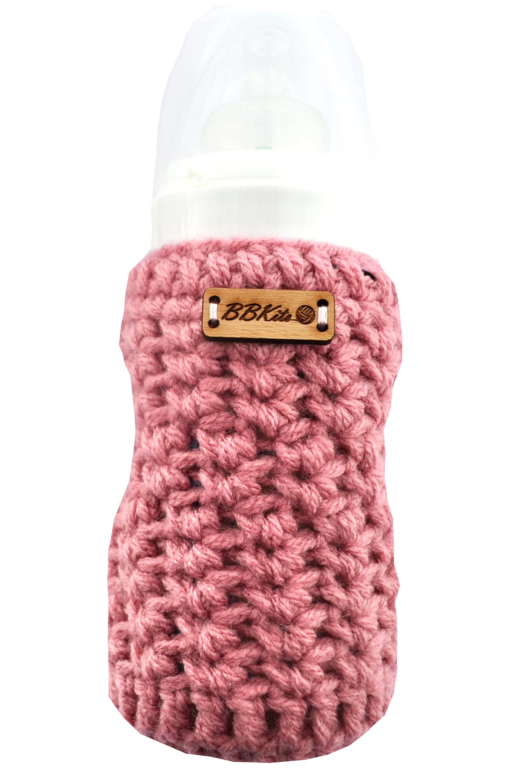 Large Baby Bottle Sleeve Warmer Insulator Blush Pink