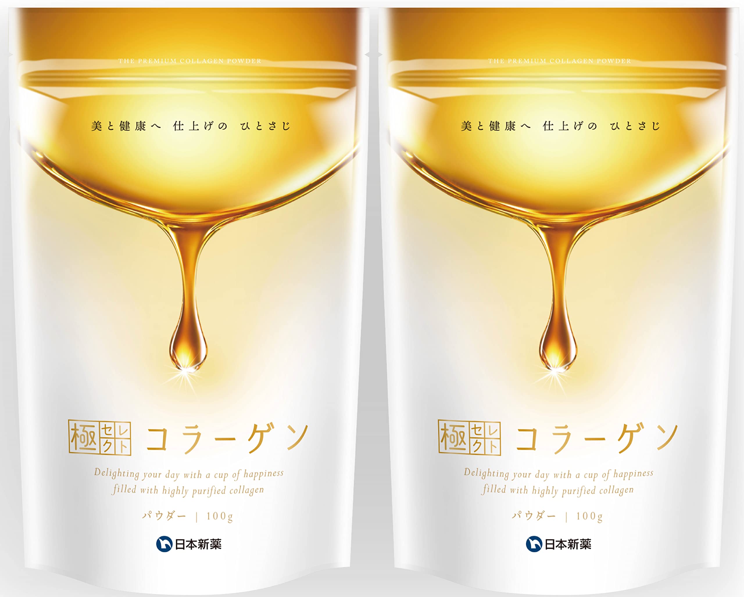 日本新薬 極セレクトコラーゲン 100g 2袋の商品画像
