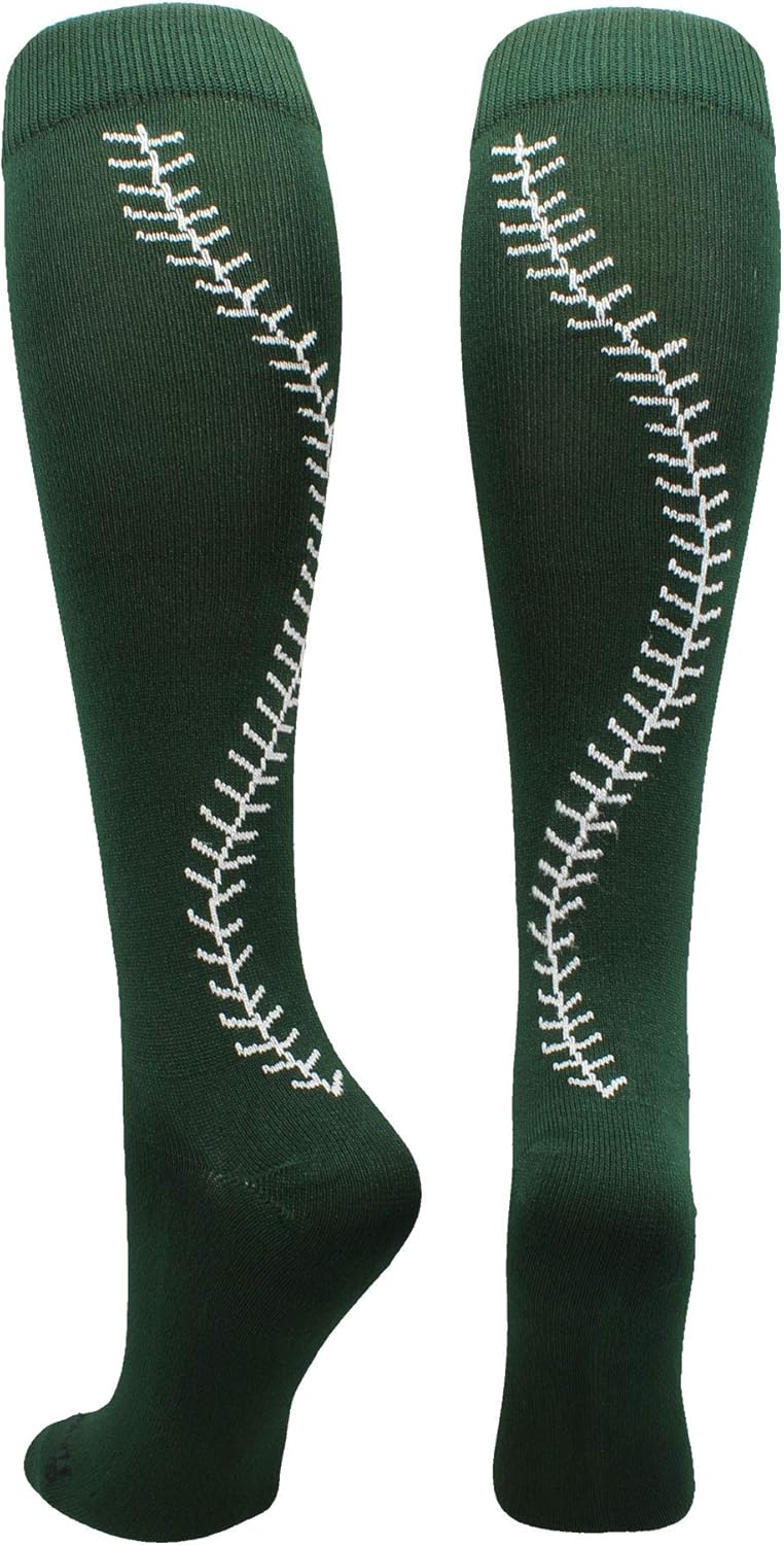 MadSportsStuff Softball Socks with Stitches for Girls or
