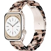 Calina Resin Bands Fits Apple Watch Bands for Women 42mm(Series 11/10) 41mm 40mm 38mm 46mm 45mm 44mm 42mm(S3/2/1) 49mm, Light Cute iWatch Bands for Apple Watch Series 11 10 9 8 7 6 5 4 3 SE Ultra
