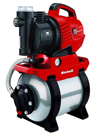 Einhell Hauswasserwerk GE-WW 5537 E (590W, 3,8bar Druck, 3.750 l/h Förderleistung, ECO Power, Vorfilter, Rückschlagventil, 20