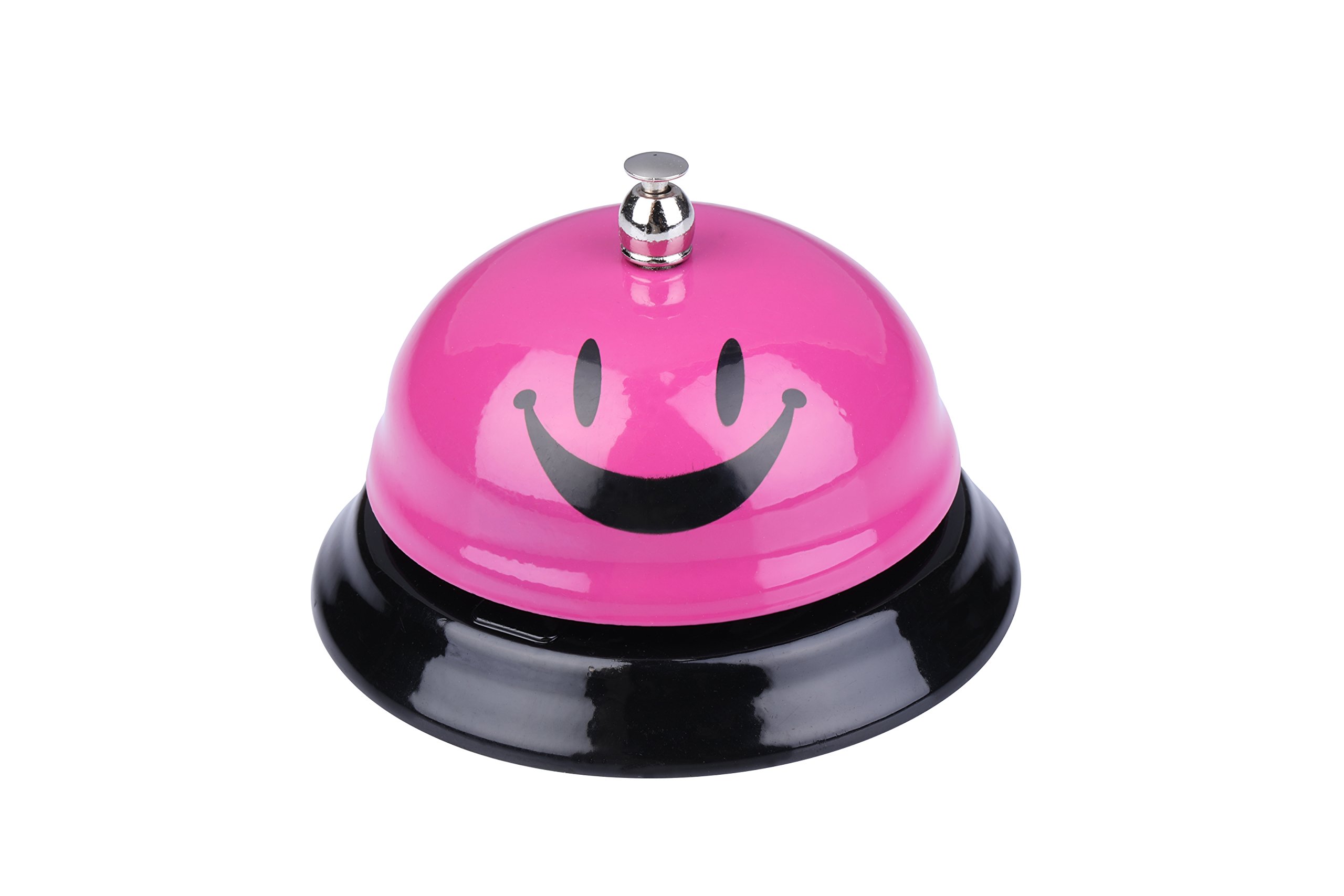 Photo 1 of I-MART Call Bell, Service Bell, Front Desk Bell, Ring Bell for Office, Hotel, Classroom, School, Dinner, Kitchen, Restaurants (Smiley Face Pink)