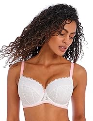 Freya Women's Offbeat Underwire Padded Half Cup White