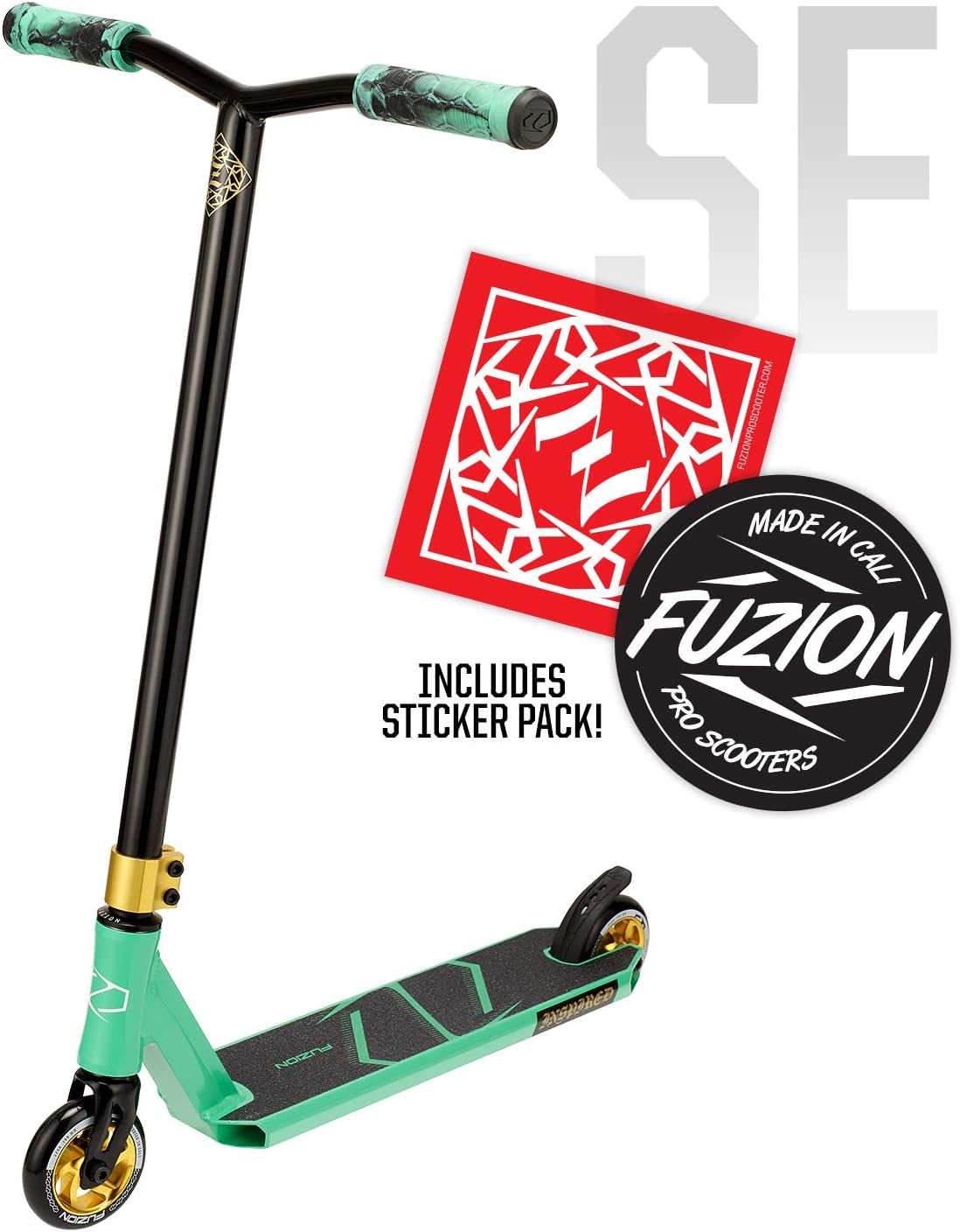 Fuzion Z250 Pro Scooters - Trick Scooter - Intermediate and Beginner Stunt Scooters for Kids 8 Years and Up, Teens and Adults – Durable, Smooth, Freestyle Kick Scooter for Boys and Girls