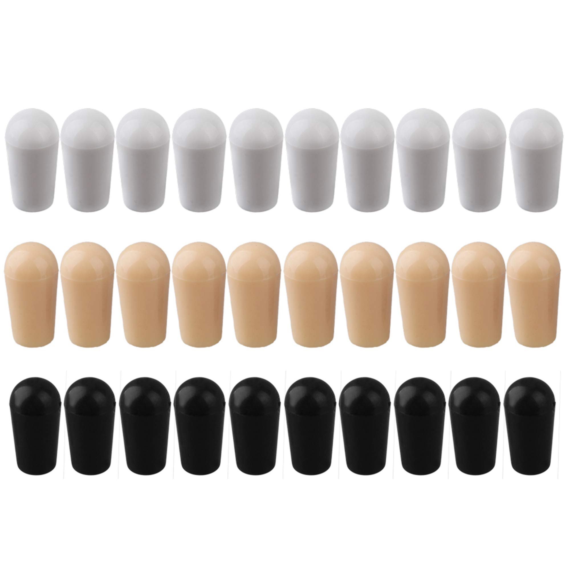 BQLZR 30x Toggle Switch Tip Caps for Electric Guitar Easy to Tighten the Internal Thread