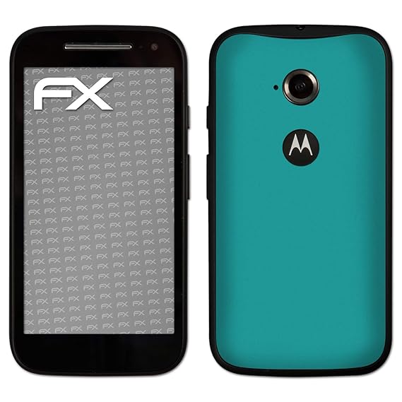 atFolix Skin kompatibel mit Motorola Moto E 2. Generation 2015, Designfolie Sticker (FX-Soft-Turquoise), Matte Oberfläche