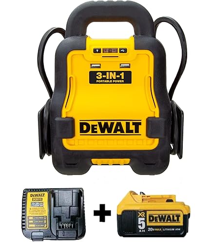 Dewalt Battery Jumper Cables Portable Car Jump Starter Emergency