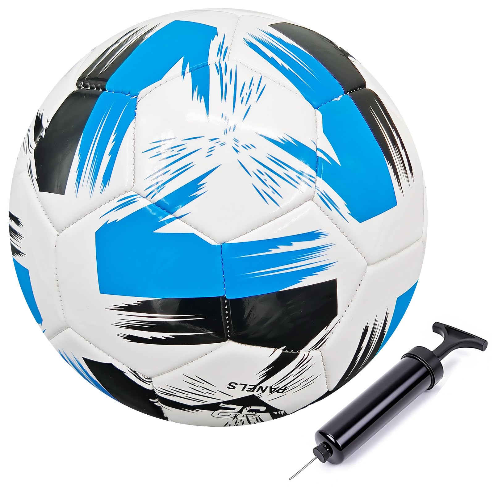 Photo 1 of Todosports Soccer Ball Size 3 4 5 Boys Girls Youth Adults Practice Training Gift Pump Needle Football Kicking Soft Leather Anti Explosion Coach Family Fun Backyard Playground