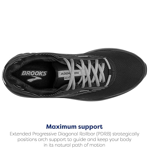 Brooks Men's Addiction Walker Suede Walking Shoe Black/Primer