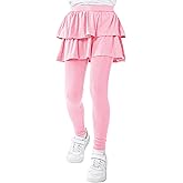 Resinta Girls School Uniform Pants Warm Leggings Stretchy Leggings with Skirt 4-14 Years