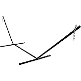 Sunnydaze Heavy-Duty Hammock Stand for Outside, Black, Easy Assembly | 400 lb Capacity, 15&rsquo;, Weather-Resistant, Large Steel Hammock Frame, Tool-Free Setup, Outdoor Metal Double Hammock Stand Only