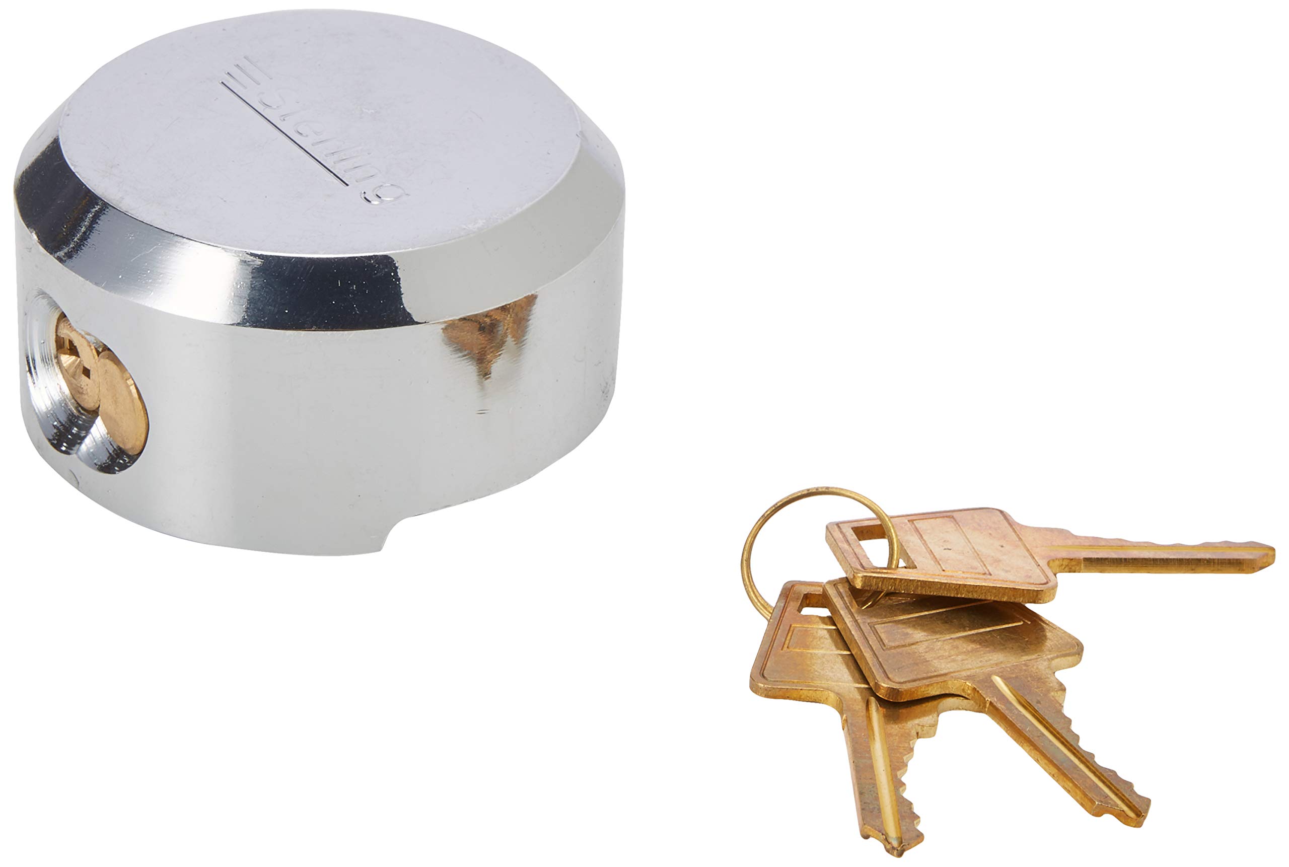 Sterling SSP173 Round Shackleless Steel Padlock, 73mm - Chrome