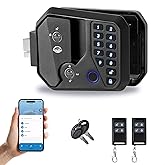 BENEHIKE Upgraded RV Door Lock Replacement with Bluetooth, Fingerprint, Passwords, 2 Remotes, 2 Keys for Camper Horse Trailer