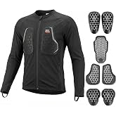 KEMIMOTO Motorcycle Mesh Armored Shirt with CE1 Certified Protective Gear | Breathable, Soft for All Seasons, Suitable for Motorcycling, Riding, Cycling, Off-Road Sports for men
