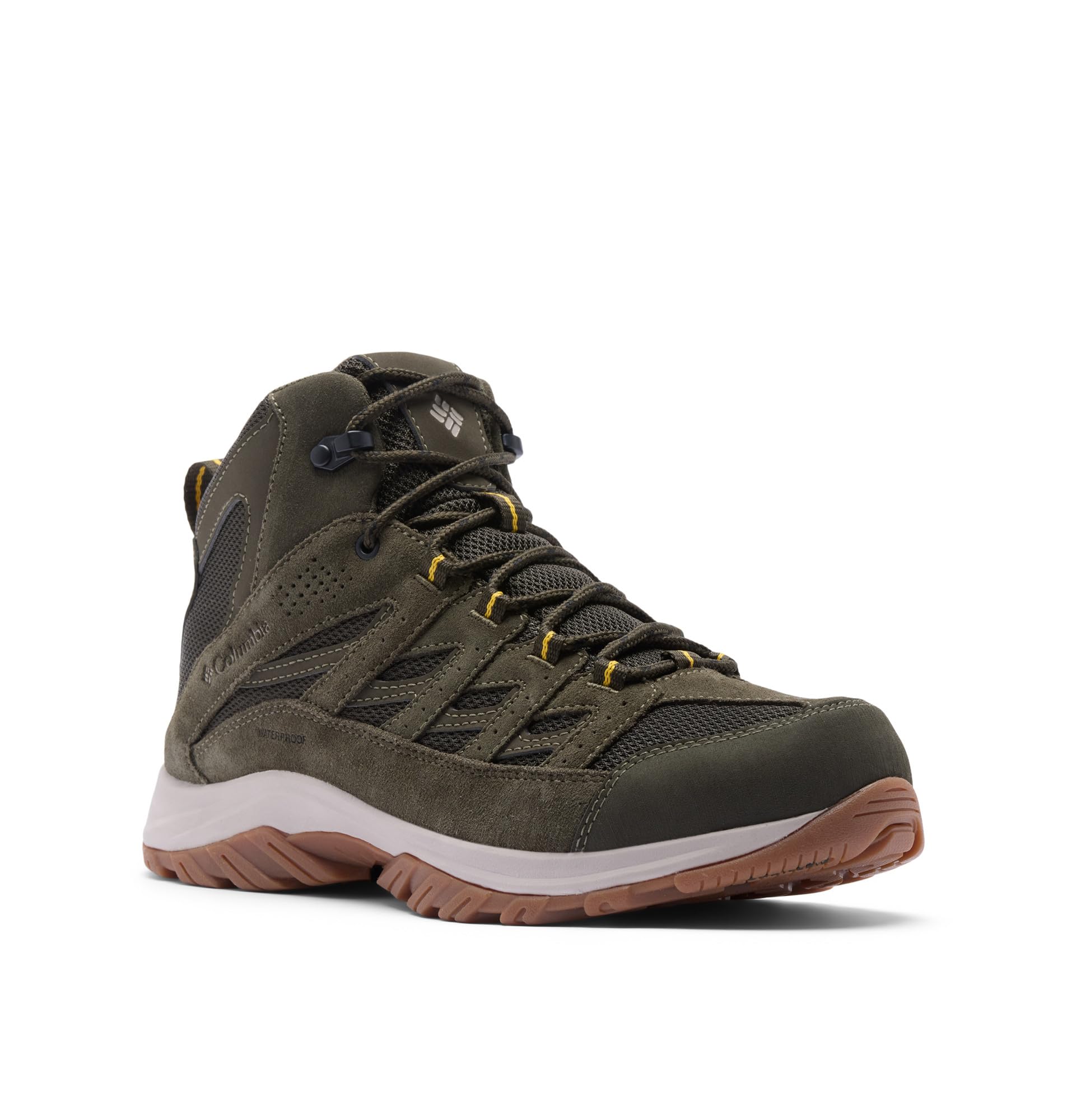 Columbia Men's Crestwood Mid Waterproof, Deep Olive Stinger, 16 Image