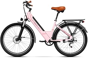 Cybervelo 1000 Peak Electric Bike for Adults,up 80 Miles Removable Battery Ebike, 26" Electric E Bike with 7-Speed,Adult Electric Bicycles for Commute Beach Snow Womens All Terrain