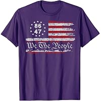Tシャツ Amazon.com: 86 47 Roman Numerals LXXXVI XLVII 8647 Subtle Anti