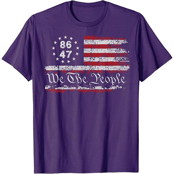 Amazon.com: 86 47 Retro Anti Trump T-Shirt - Vintage Style Protest