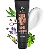 Controlled Chaos Curl Cream for Men - Hair Styling Cream For Wavy and Curly Hair With Shea Butter, Jojoba Oil, Coconut Oil, Add Smoothness, Anti-frizz, Sulfate-Free Curl Cream (3.4oz)