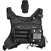 Aomiun Outdoor Sports Chest Bag for Men, Water Resistant Lightweight Running Vest EDC Chest Pack for Workouts Hiking Cycling
