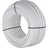 SharkBite 1 Inch x 300 Feet White PEX-B, PEX Pipe Flexible Water Tubing for Plumbing, U880W300