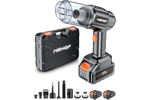 MBNGF Car Vacuum Portable Cordless, 50000PA High Power Suction & Blower, Cordless Handheld Vacuum Cleaner for Car, Home, Offi